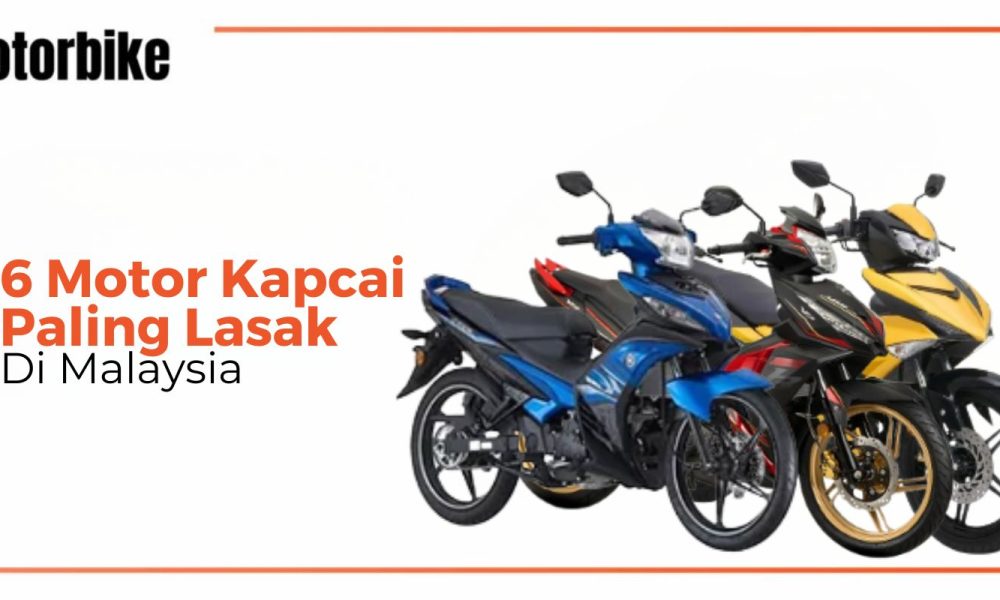 6 Motor Kapcai Paling Lasak di Malaysia
