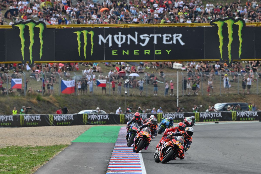 Marc Marquez takes a strategic Brno Sprint victory after a mid-race slowdown, beating Acosta and Bastianini as KTM scores its first double podium of 2025.