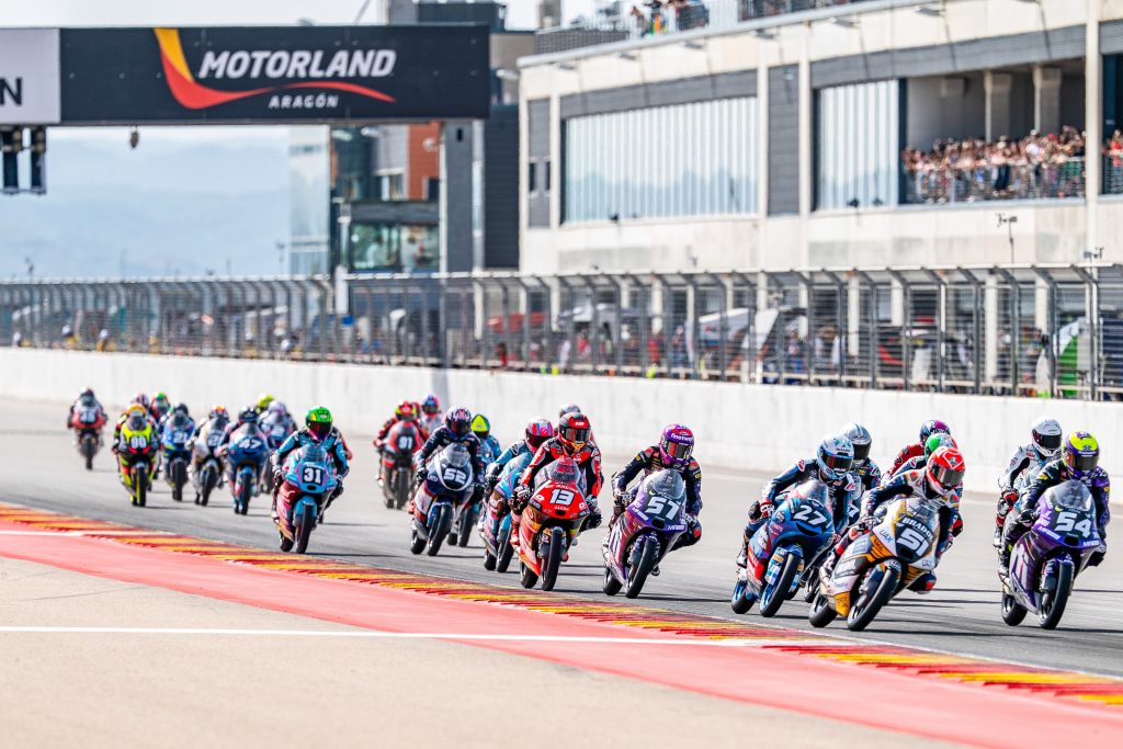 Malaysian rider Hakim Danish finishes a strong P4 in Race 1 at Aragon but retires from Race 2 due to a technical issue, slipping to 7th in the JuniorGP standings.