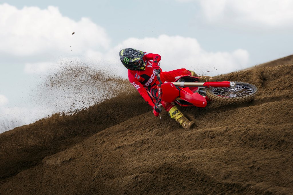 Ducati’s first motocross bike, the Desmo450 MX, is now in European dealerships. With a racing pedigree and custom accessories, it’s built for pros and enthusiasts alike.