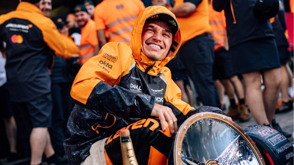 McLaren’s Lando Norris shares how motocross and Valentino Rossi inspired his early racing dreams before Formula 1, as he now battles teammate Oscar Piastri for the 2025 championship lead.