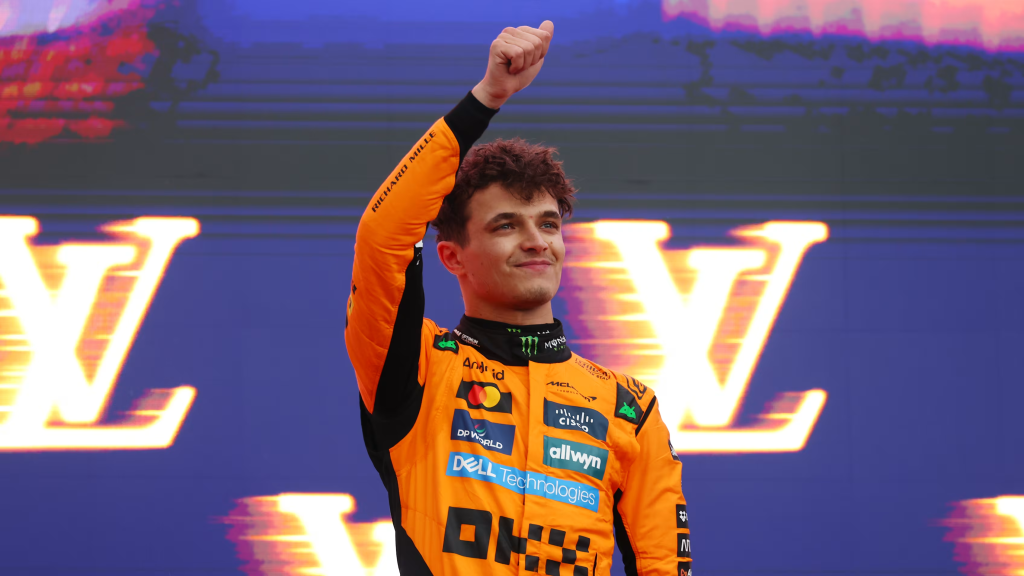 McLaren’s Lando Norris shares how motocross and Valentino Rossi inspired his early racing dreams before Formula 1, as he now battles teammate Oscar Piastri for the 2025 championship lead.