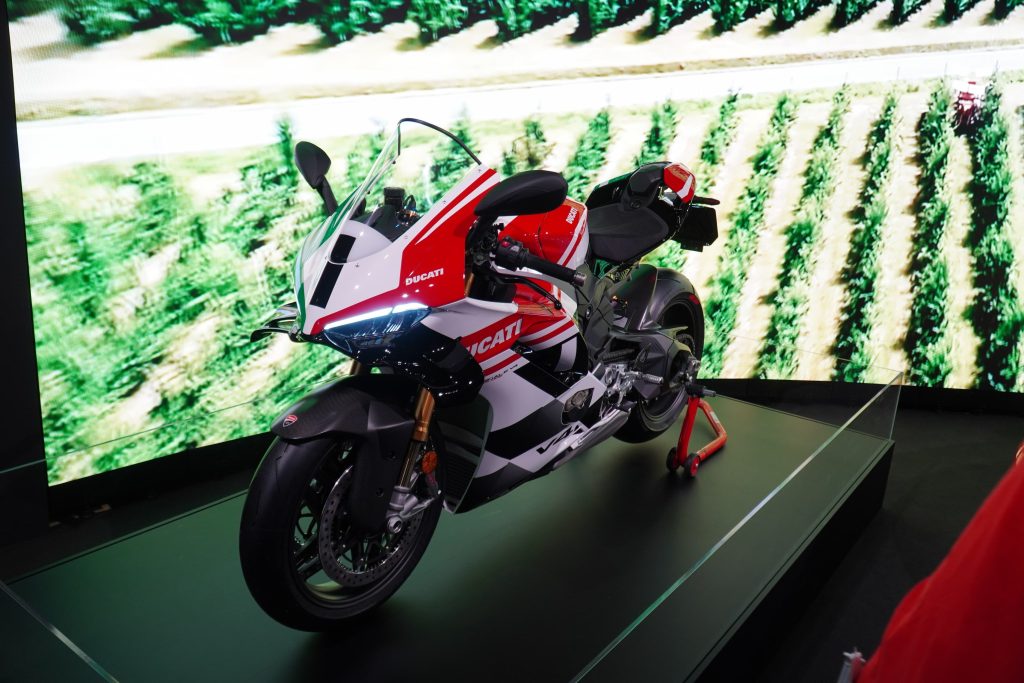 Ducati showcases the limited-edition Panigale V4 Tricolore at Expo Osaka 2025, celebrating Emilia-Romagna’s Motor Valley with Italian style, performance, and engineering excellence.