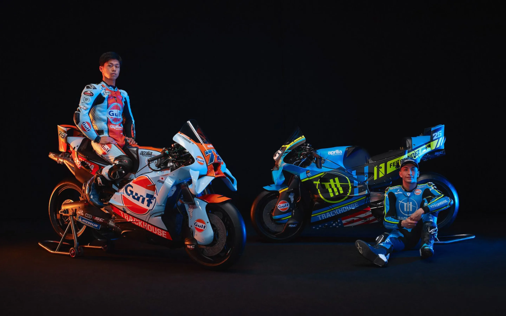 Trackhouse MotoGP reveals two eye-catching livery designs for the 2026 season, a refreshed team look and a special Gulf-branded scheme for select Grands Prix.