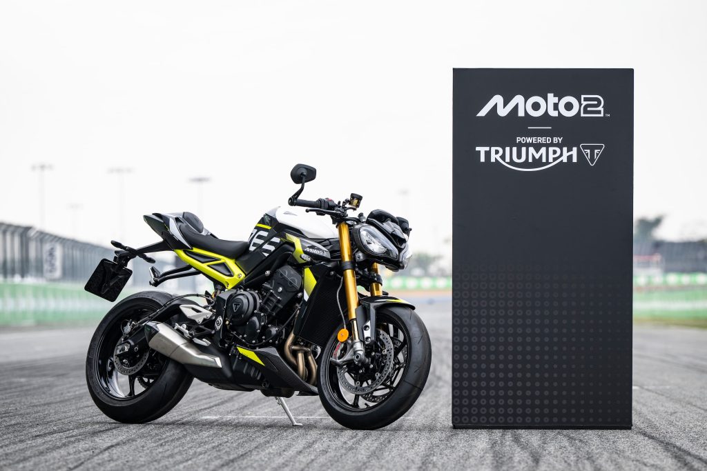 Triumph reveals exclusive Street Triple 765 Moto2 Edition bikes as prizes for the 2026 Triumph Triple Trophy, rewarding top Moto2 riders and one lucky fan.