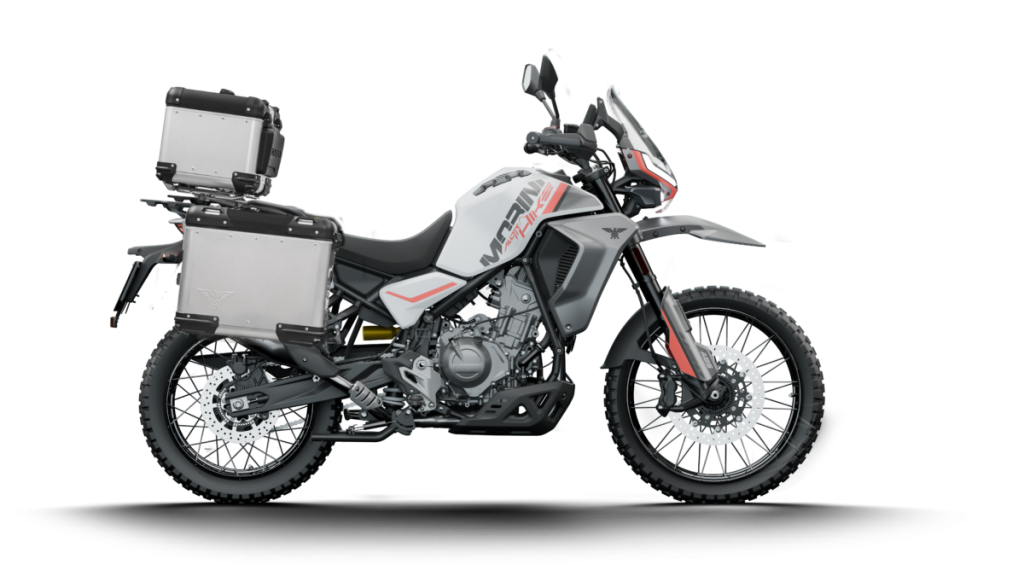 The Moto Morini Alltrhike 450 arrives in Malaysia priced at RM28,888, featuring a 450cc parallel-twin engine, adventure-ready design, and touring features for versatile riding.