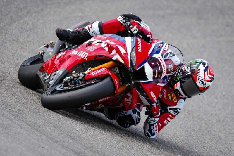 Honda HRC riders Somkiat Chantra and Jonathan Rea complete limited running during the Portimão WorldSBK test as weather restricts track action ahead of Round 2.