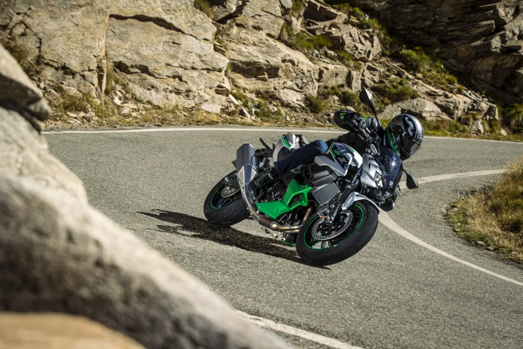 Kawasaki enhances the Ninja 7 and Z7 Hybrids with improved drive modes, higher EV speed limits, and Sport Mode for automatic transmission, now available at select dealerships.