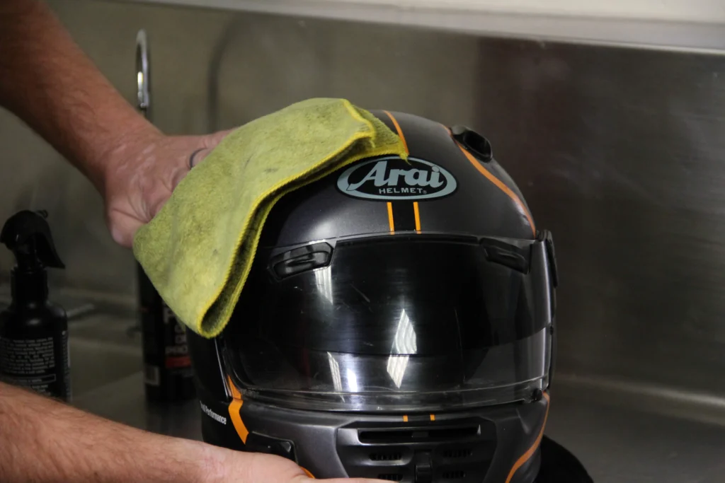 How to Clean a Motorcycle Helmet