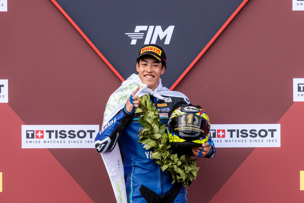 Riichi Takahira FIM Yamaha R3 BLU CRU World Cup Champion