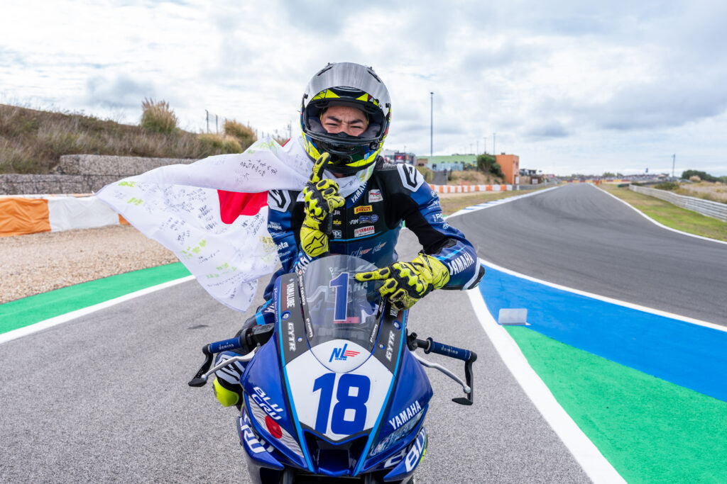 Riichi Takahira FIM Yamaha R3 BLU CRU World Cup Champion