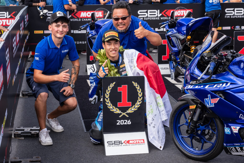 Riichi Takahira FIM Yamaha R3 BLU CRU World Cup Champion